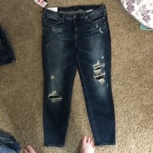 14/27 silver jeans. NWT!